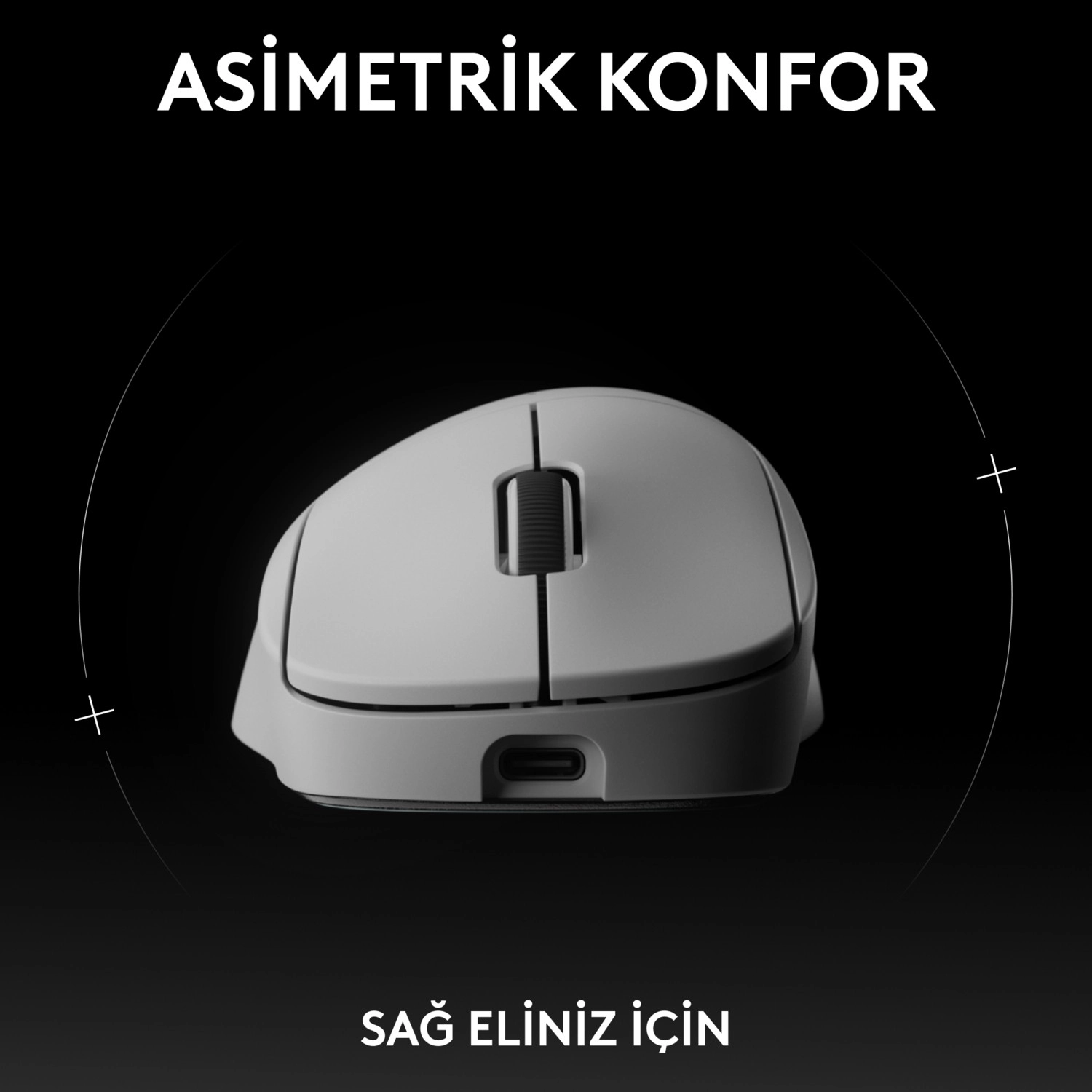 Logitech Pro X Superlıght 2 Dex Lıghtspeed Hero 2 32K Dpı Sensör Pc/Mac Için Kablosuz Oyun Mouse'u, Beyaz - Görsel 2