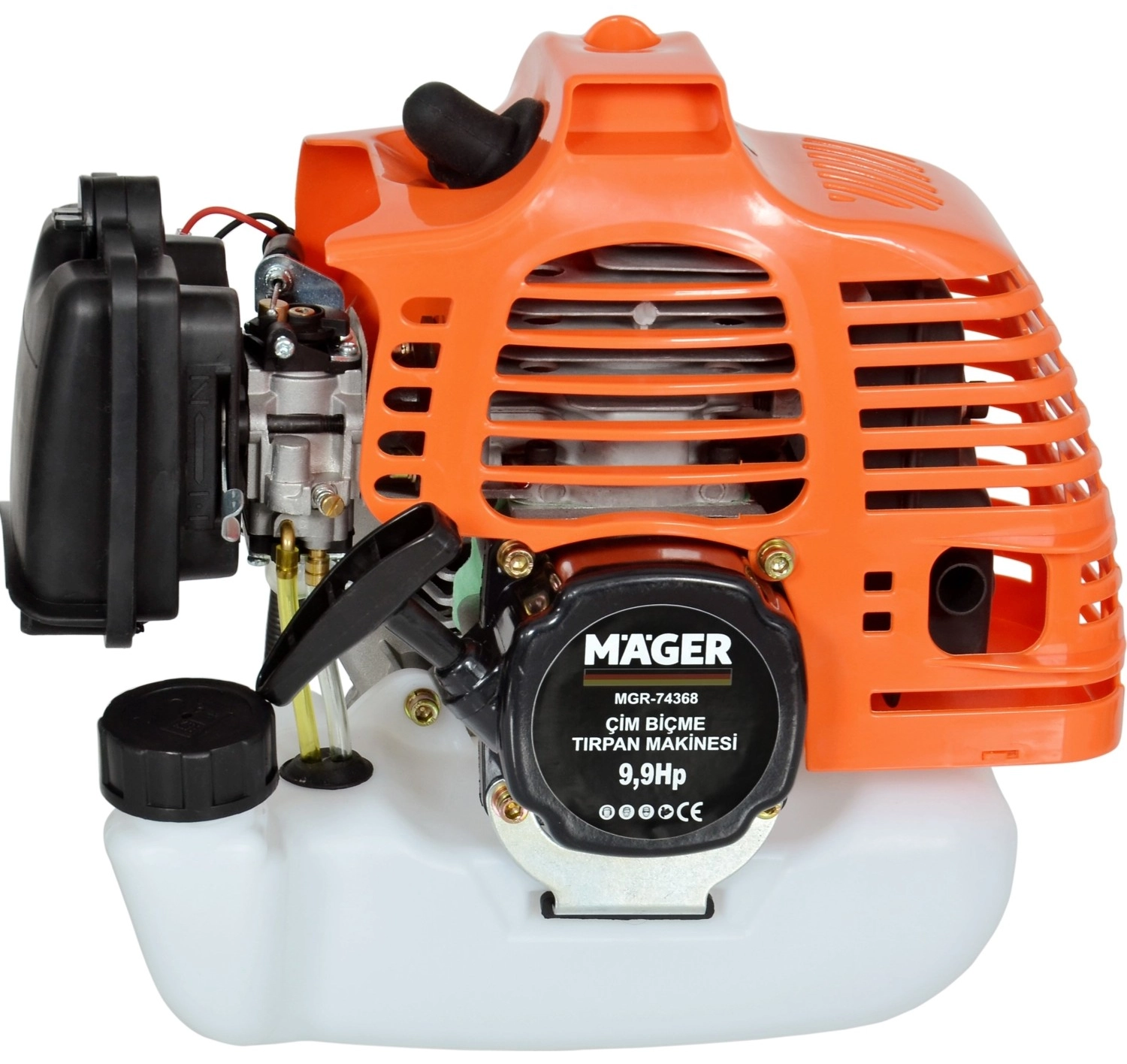 Mager 9.9 Hp Alman Metal Şanzıman Yan Tip Benzinli Ot Çalı Çim Biçme Tırpan Makinesi - Görsel 2