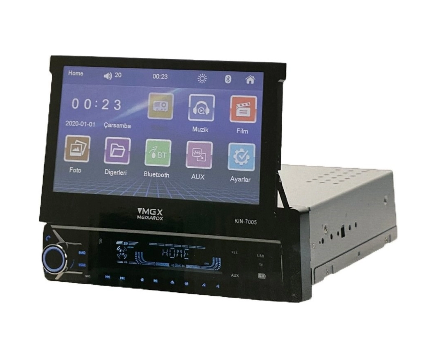 Megavox Kin-7005 7" Bt / Usb / Fm / Tf / Aux Double In-Dash Monitör ürün görseli