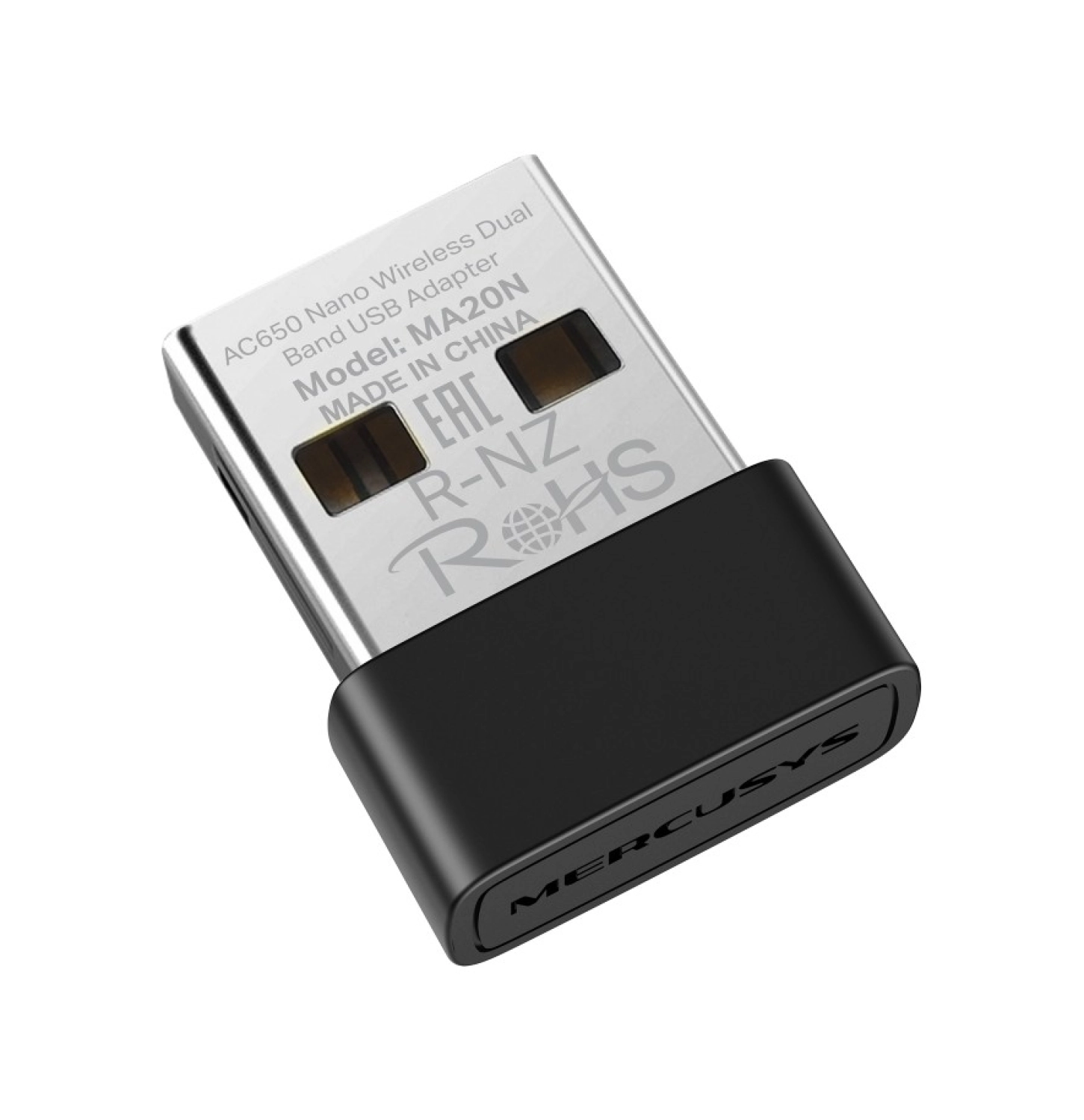Mercusys Ma20N | Ac650 Mbps Dual-Band Wi‑Fi 5 Nano Usb Adaptör | Kompakt & Tak‑Çalıştır | Wpa3 | Windows 10/11 ürün görseli
