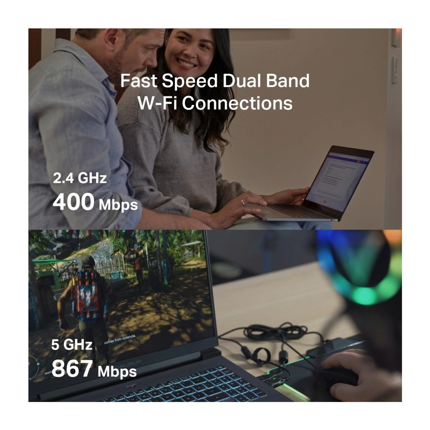 Mercusys Ma30N | Ac1300 Mbps Dual‑Band Wi‑Fi 5 Nano Usb Adaptör - Görsel 4