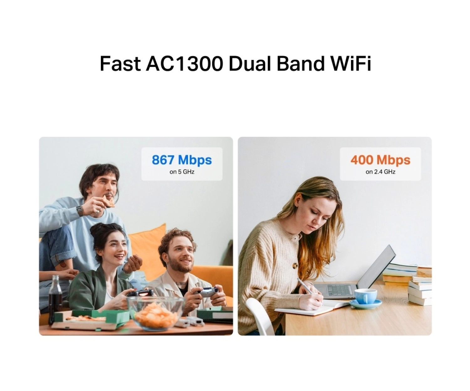 Mercusys Ma32H, Ac1300 Mbps, Çift Bant, Usb 3.0, Yüksek Çekim Güçlü Wi-Fi 5 Usb Adaptör - Görsel 7
