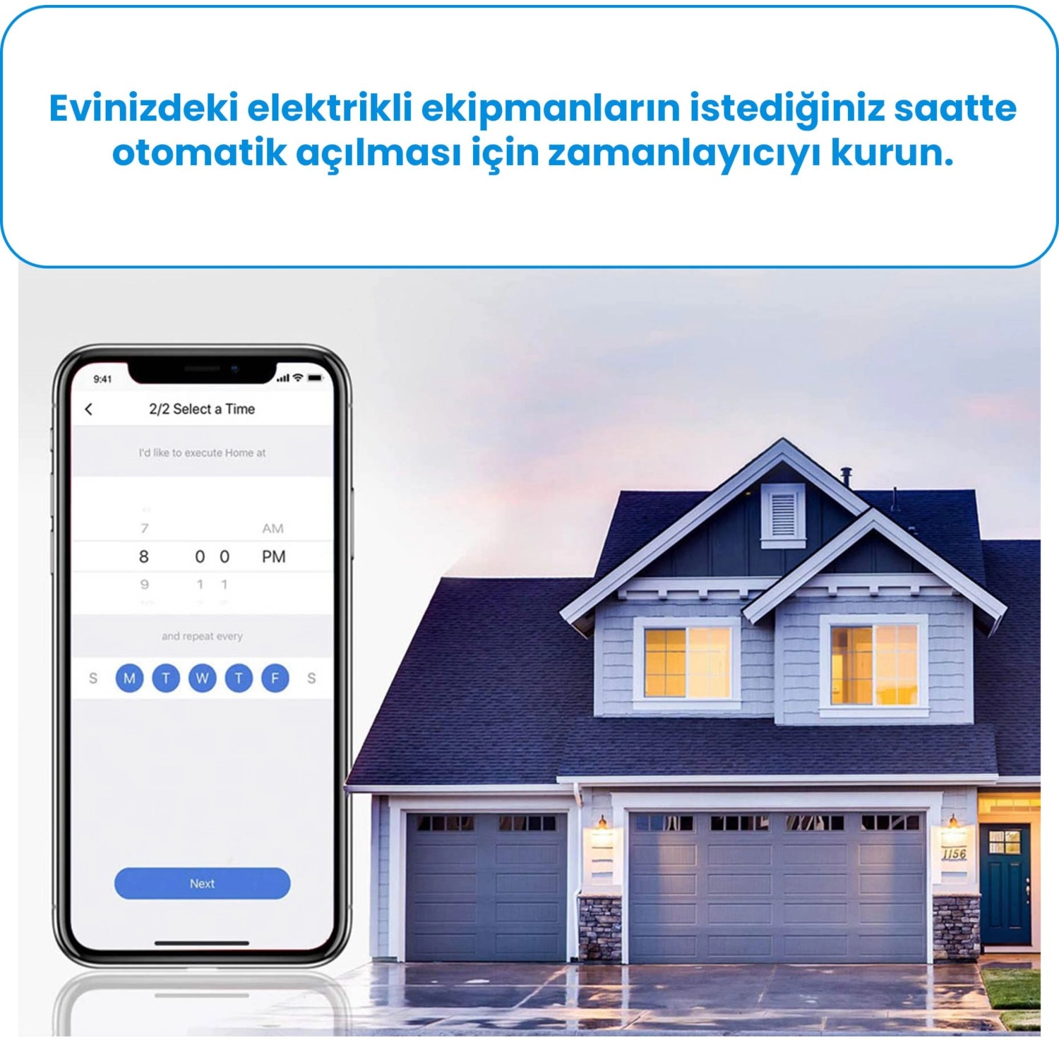 Meross Wi-Fi Uzaktan Kontrollü Akım Korumalı Suya Karşı Dayanıklı Akıllı 2'Li Dış Alan Prizi - Görsel 3