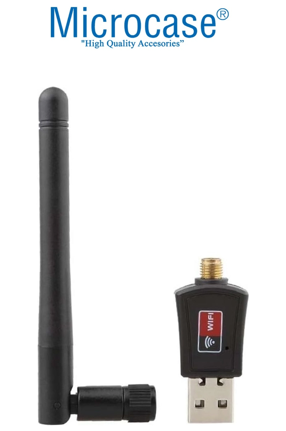 Microcase 2.4Ghz 300 Mbps 5 Dbi Usb Wireless Adaptör Wifi Anten 15.5Cm - Al4222 - Görsel 3