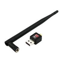 Microcase 2.4Ghz 300 Mbps Usb Wireless Adaptör Wifi Anten 15.5 Cm - Al4221