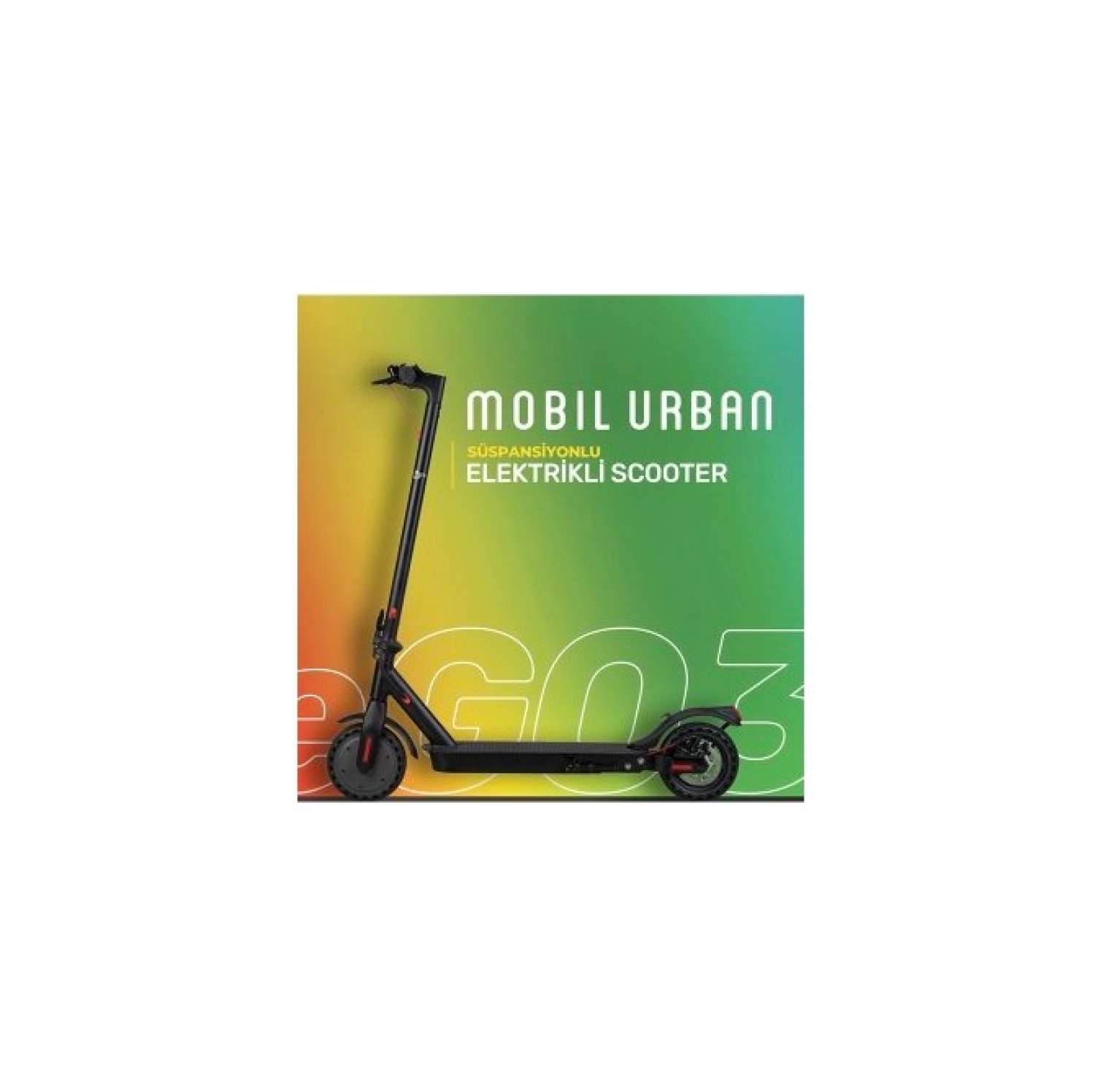 Mobil Urban Süspansiyonlu Katlanabilir Hız Sabitleyicili Elektrikli Scooter - Görsel 2