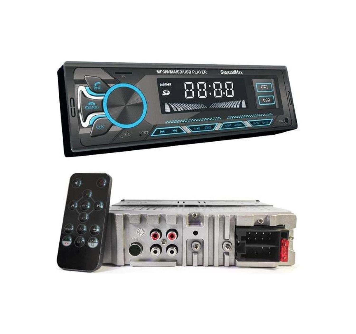 Moda Piraye Soundmax Sx-Mx7G Oto Teyp 4X50 Watt Bluetooth Mobil Aplikasyon 2Xusb Sd Fm Aux ürün görseli