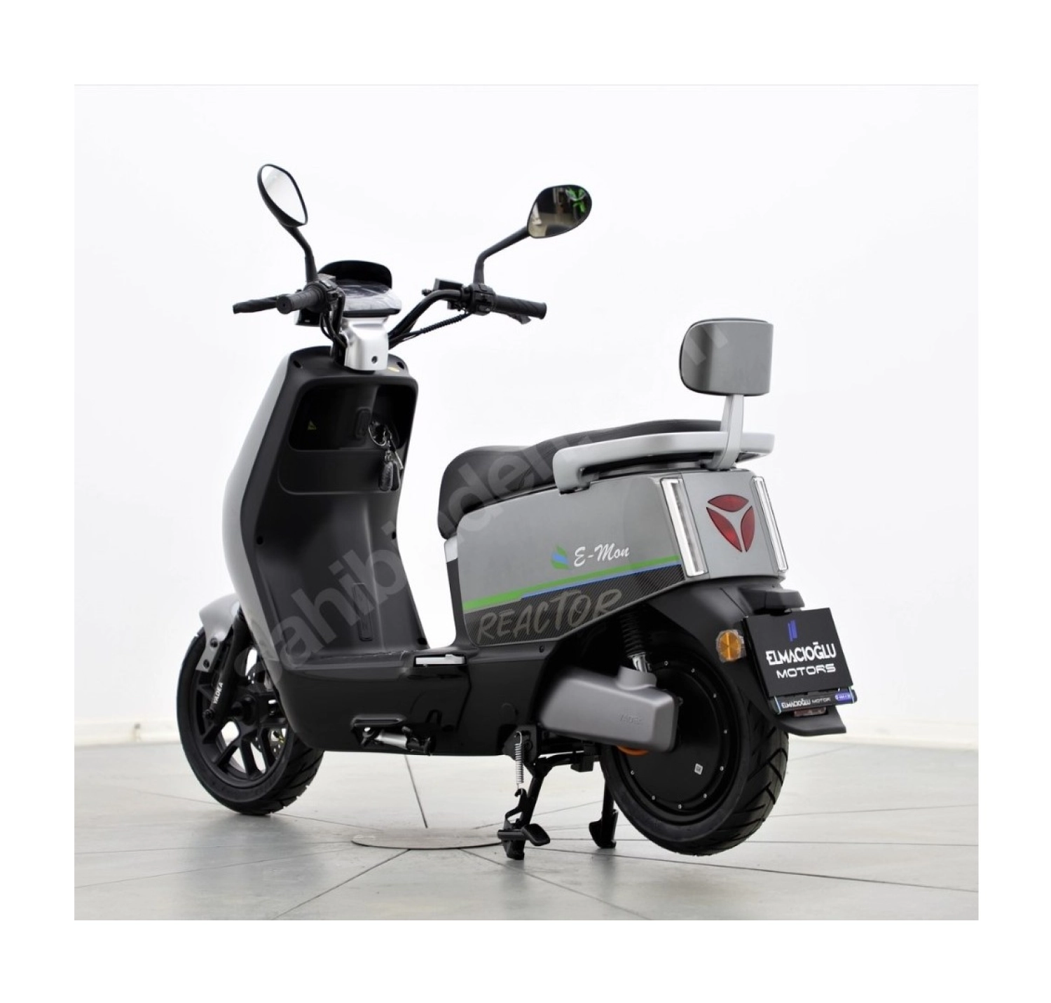 Mondial E-Mon Reactor Elektrikli Motosiklet Gri Siyah - Görsel 2