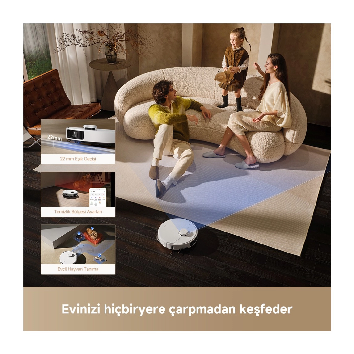 Mova P50 Pro Ultra, 19000Pa Güçlü Emiş, Hepsi Bir Arada Temizlik, 75℃ Paspas Yıkama & Kurutma - Görsel 7
