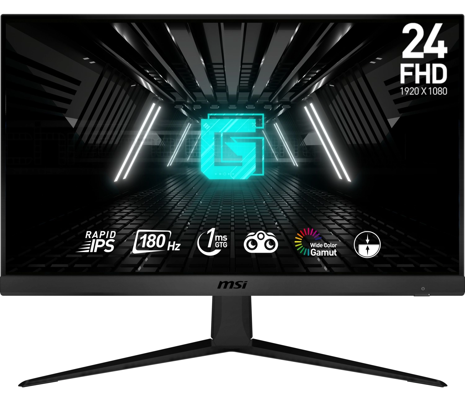 Msi 23.8" G2412F 1920X1080 (Fhd) 16:9 Flat Rapid Ips 180Hz 1Ms Adaptive-Sync Gaming Monitör - Görsel 2