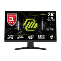 Msi 23.8 Mag 242F 1920X1080 (Fhd) 16:9 Flat Rapıd Ips 200Hz 0.5Ms (Gtg) Freesync Premıum Gaming Monitör