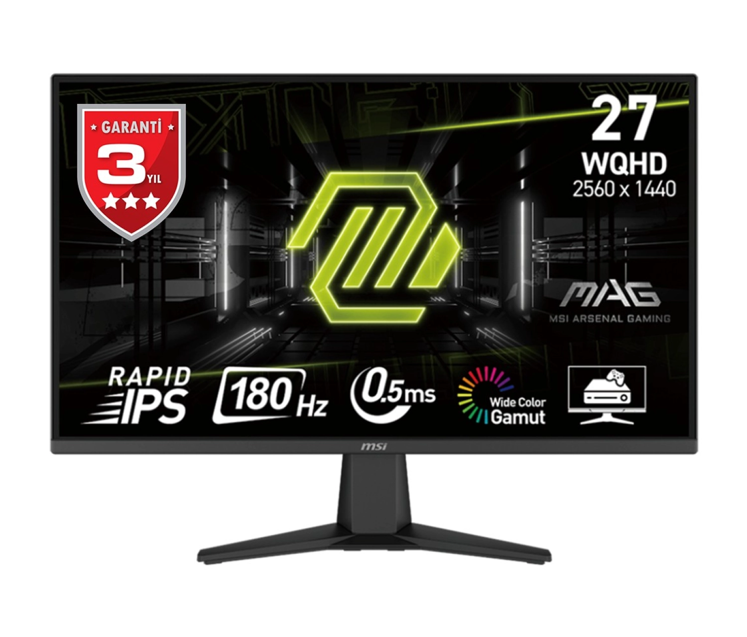 Msi 27" Mag 275Qf 2560X1440(Wqhd) Ips 180Hz 0,5Ms Gaming Monitör ürün görseli
