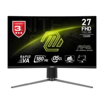 Msi 27" Mag 27C6Pf 1920X1080 (Fhd) 16:9 Curve 1500R Rapid Va 180Hz 0.5Ms (Gtg) Adaptive-Sync Gaming Monitor