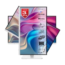 Msi 27" Modern Md272Upsw 3840X2160 (Uhd) 16:9 Flat Ips 60Hz 1Ms Adaptive-Sync Pivot Beyaz Type-C Smart Monitor