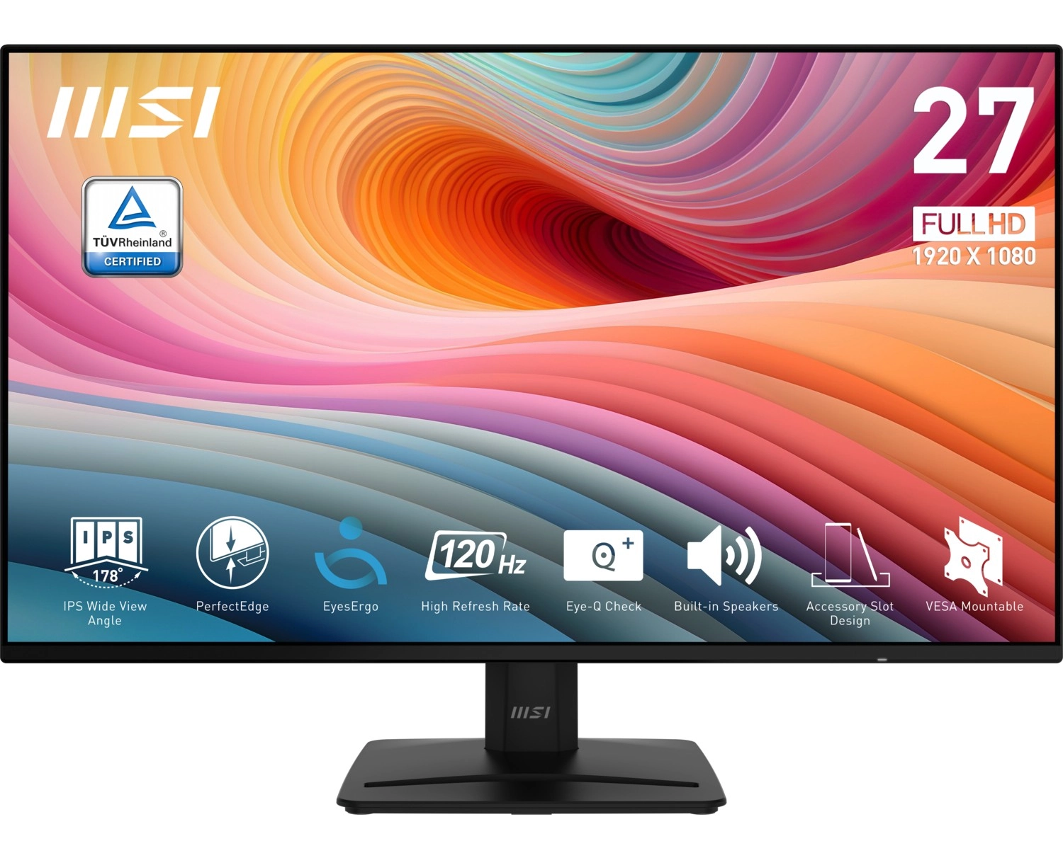Msi 27" Pro Mp271A E2 1920X1080 (Fhd) Flat Ips 120Hz 1Ms Adaptive-Sync Monitör ürün görseli