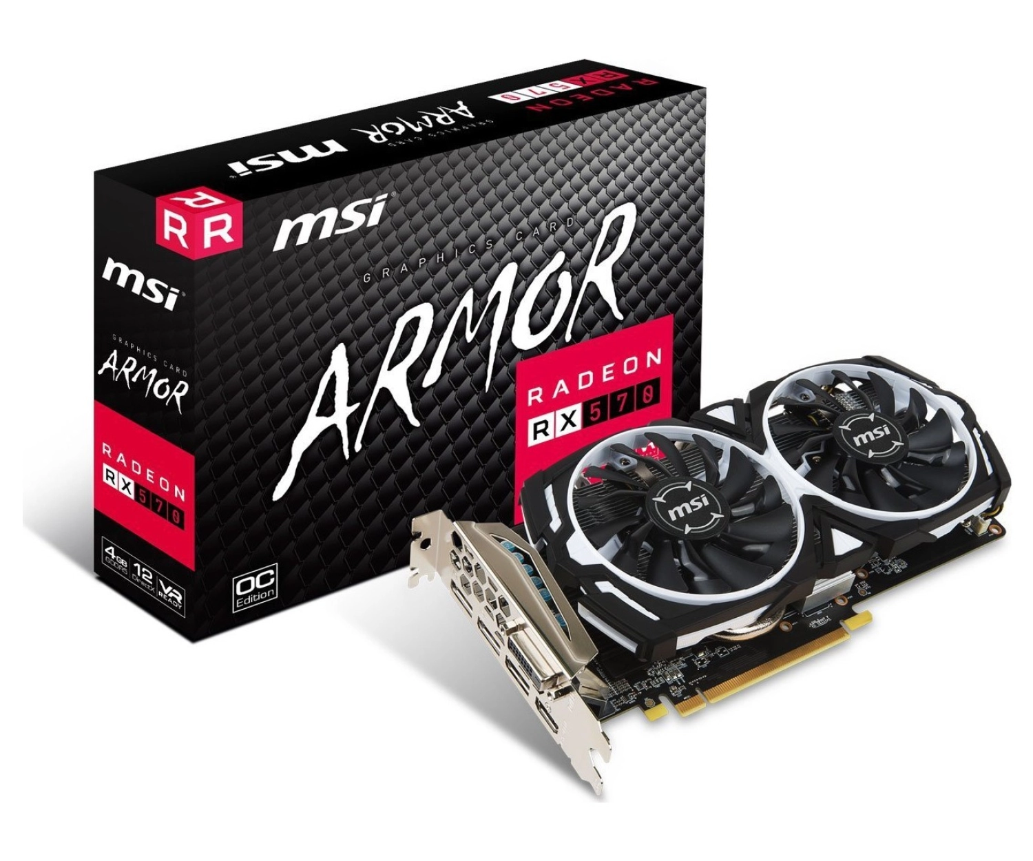 Msi Amd Radeon Rx 570 Armor 4G Oc 4Gb 256 Bit Gddr5 Dx(12) Pci-E 3.0 Ekran Kartı (Rx 570 Armor 4G Oc) ürün görseli