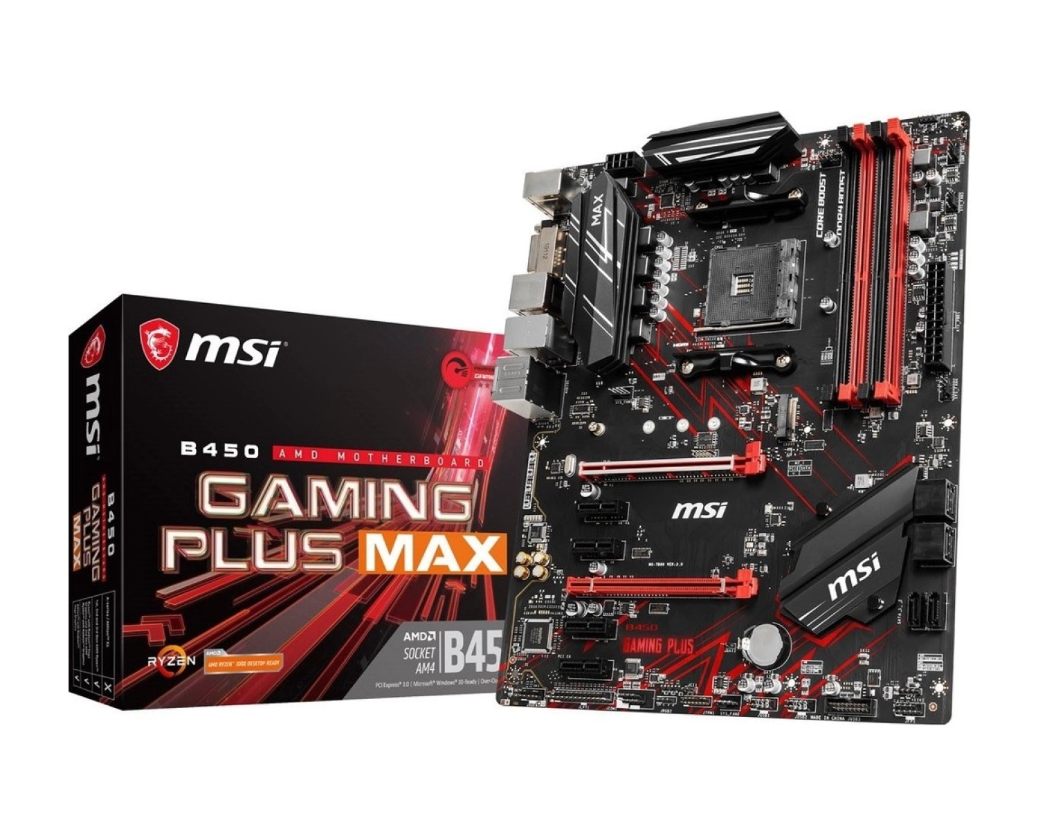 Msi B450 Gaming Plus Max Am4 Ddr4 3466(Oc)Dvi Hdmi Usb3.2 Atx - Görsel 2
