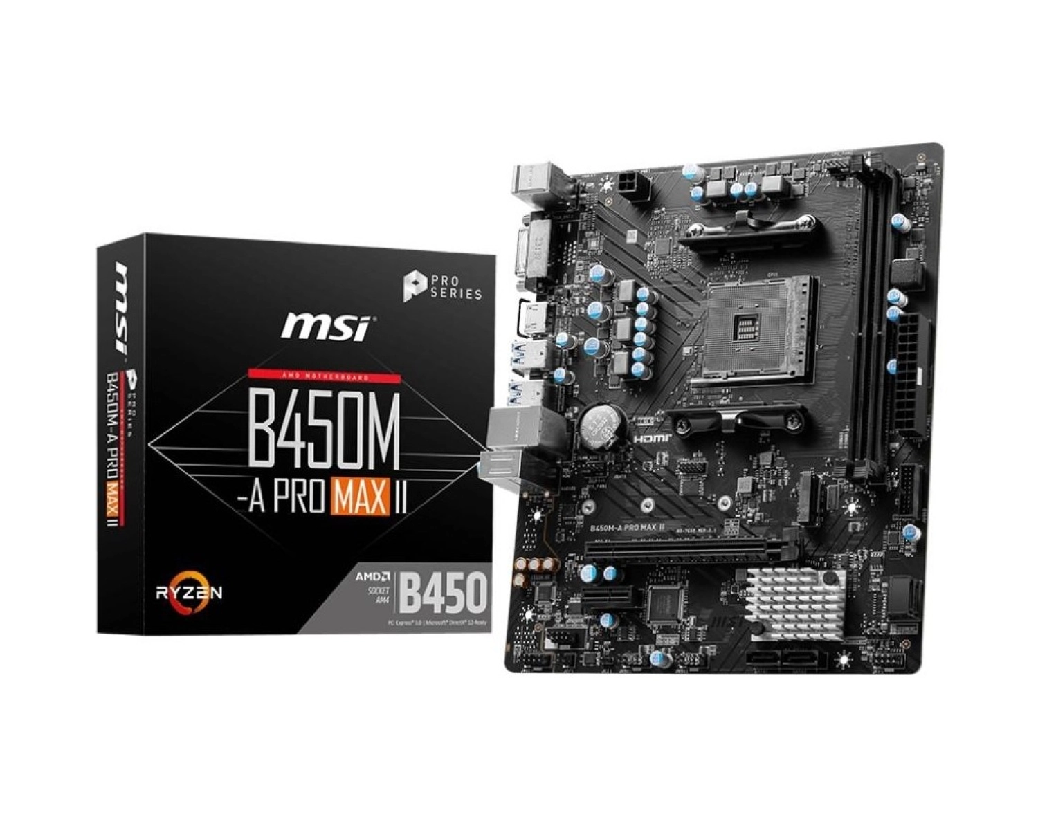 Msi B450M-A Pro Max Iı Amd Ddr4 4133Mhz(Oc) Matx Am4 ürün görseli