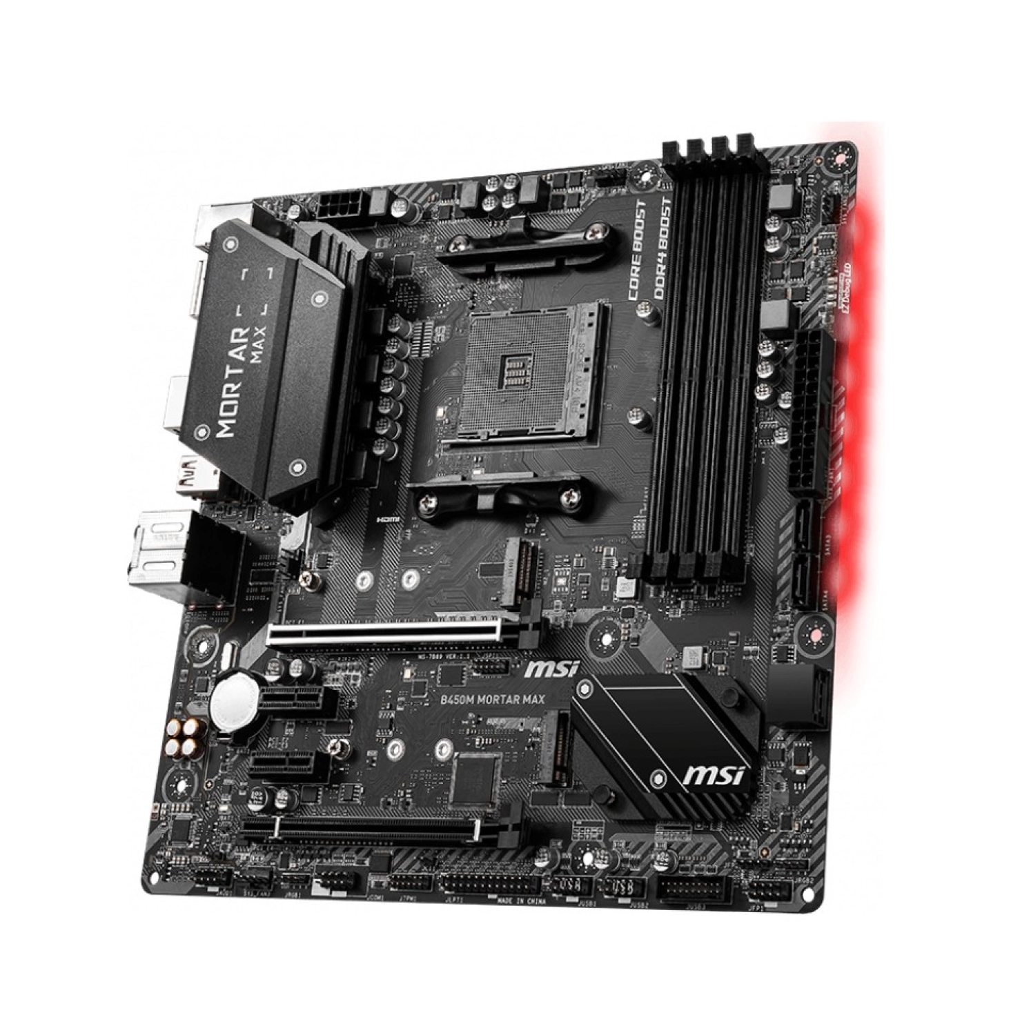 Msi B450M Mortar Max Am4 Ddr4 3466(Oc)Hdmi Dp 2X M.2 Usb3.2 Matx Anakart - Görsel 3