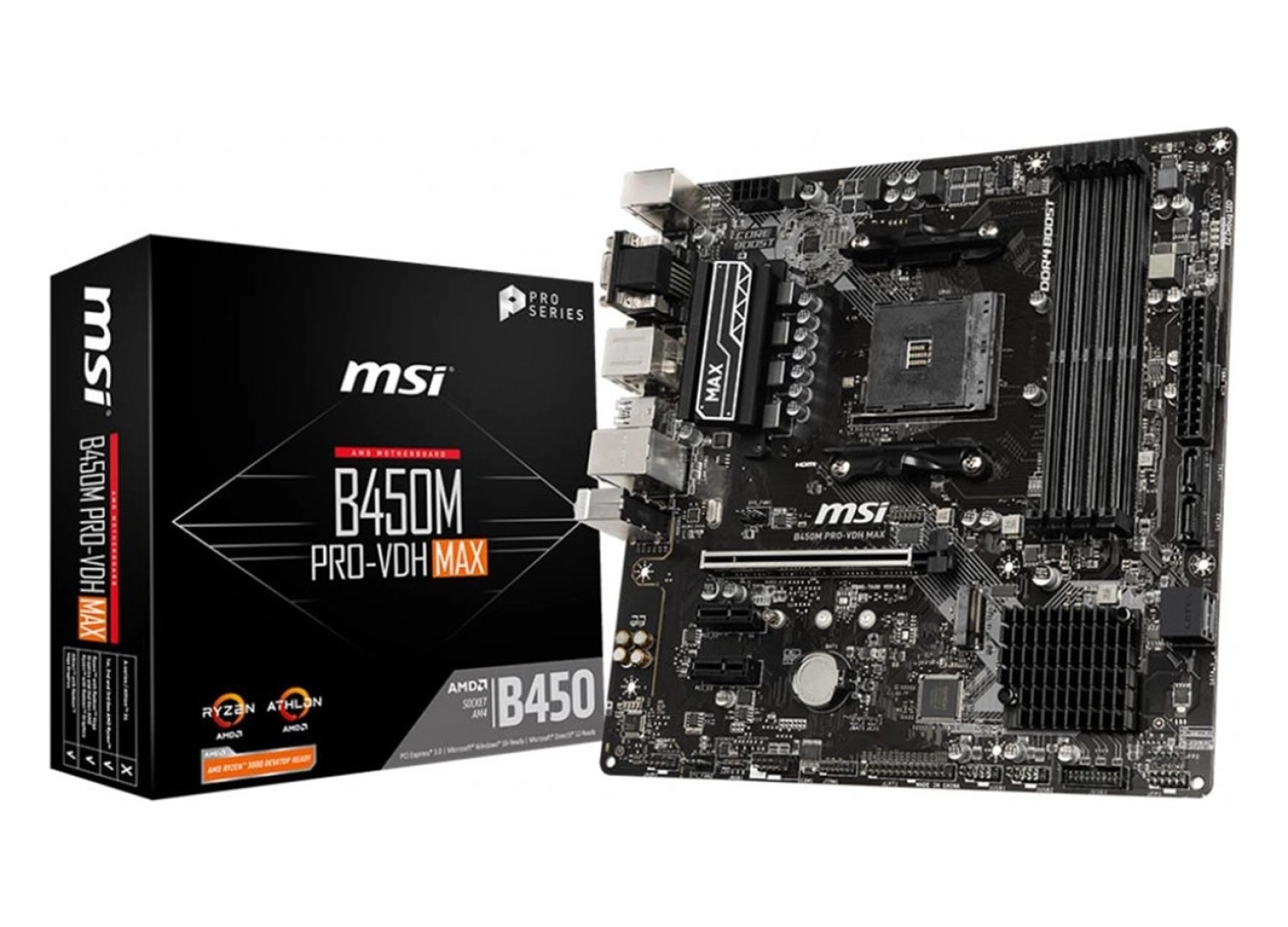 Msi B450M Pro-Vdh Max 3866(Oc)Mhz Ddr4 Hdmi Matx Am4 ürün görseli