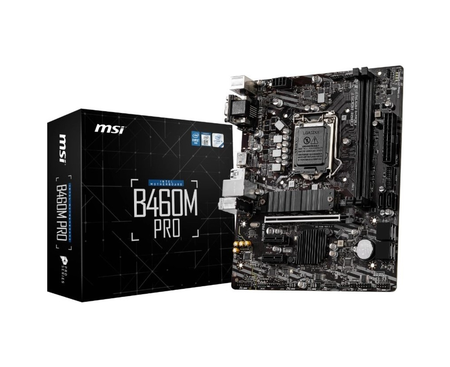 Msi B460M Pro Soket 1200 Ddr4 2933 Vga Dvi Hdmi M.2 Usb 3.2 Matx Anakart - Görsel 3