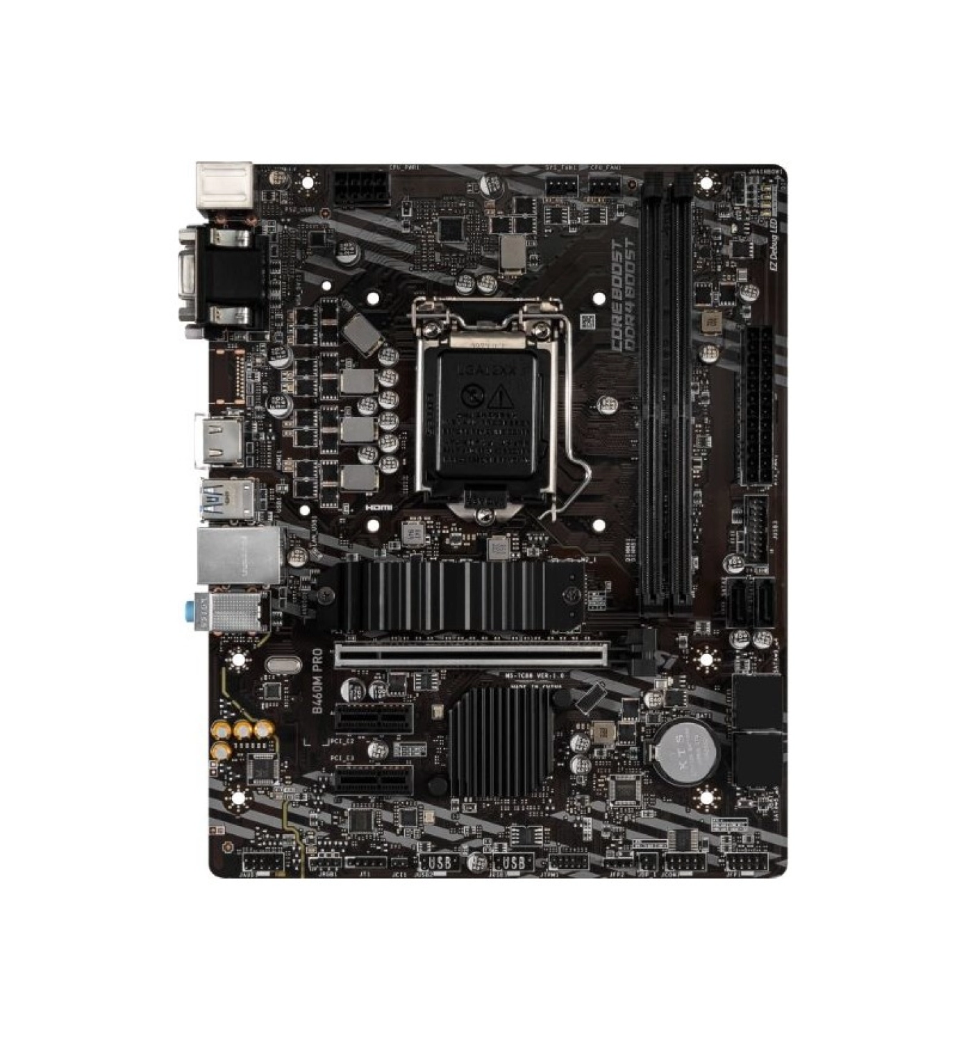 Msi B460M Pro Soket 1200 Ddr4 2933 Vga Dvi Hdmi M.2 Usb 3.2 Matx Anakart ürün görseli