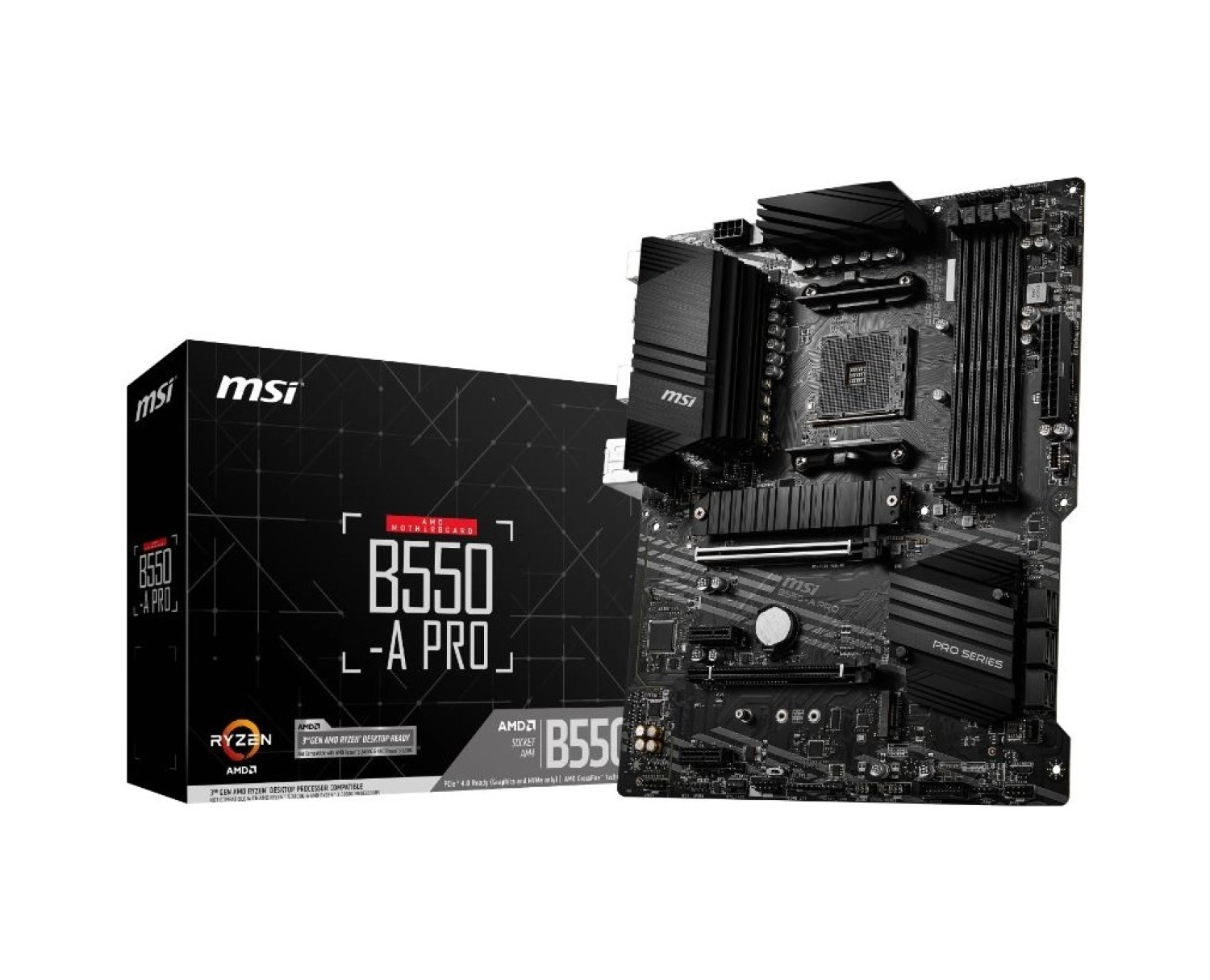 Msi B550-A Pro Am4 Ddr4 4400(Oc) Hdmi Dp M.2 Usb3.2 Atx Anakart - Görsel 3