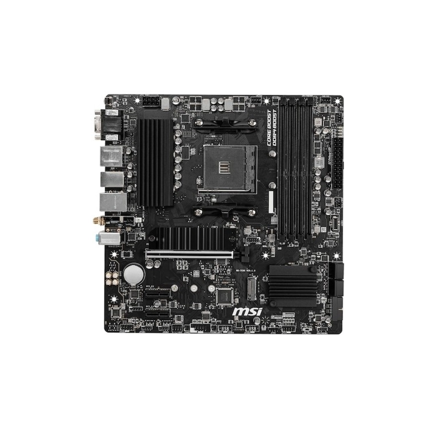 Msi B550M Pro-Vdh Am4 Ddr4 4400(Oc) Hdmi Dp Vga M.2 Usb3.2 Matx Anakart - Görsel 2