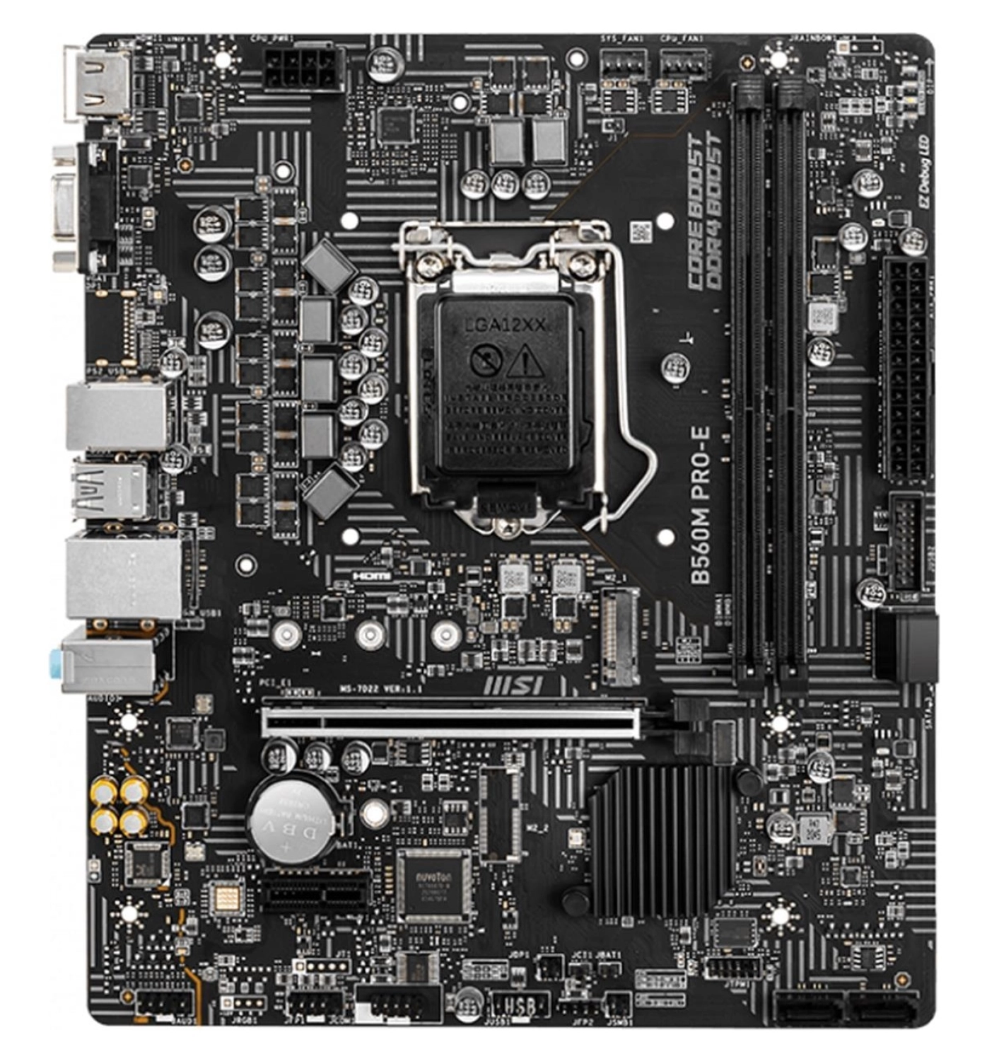 Msi B560M Pro-E Ddr4 4800(Oc)Mhz Hdmi M.2 Matx 1200P - Görsel 2