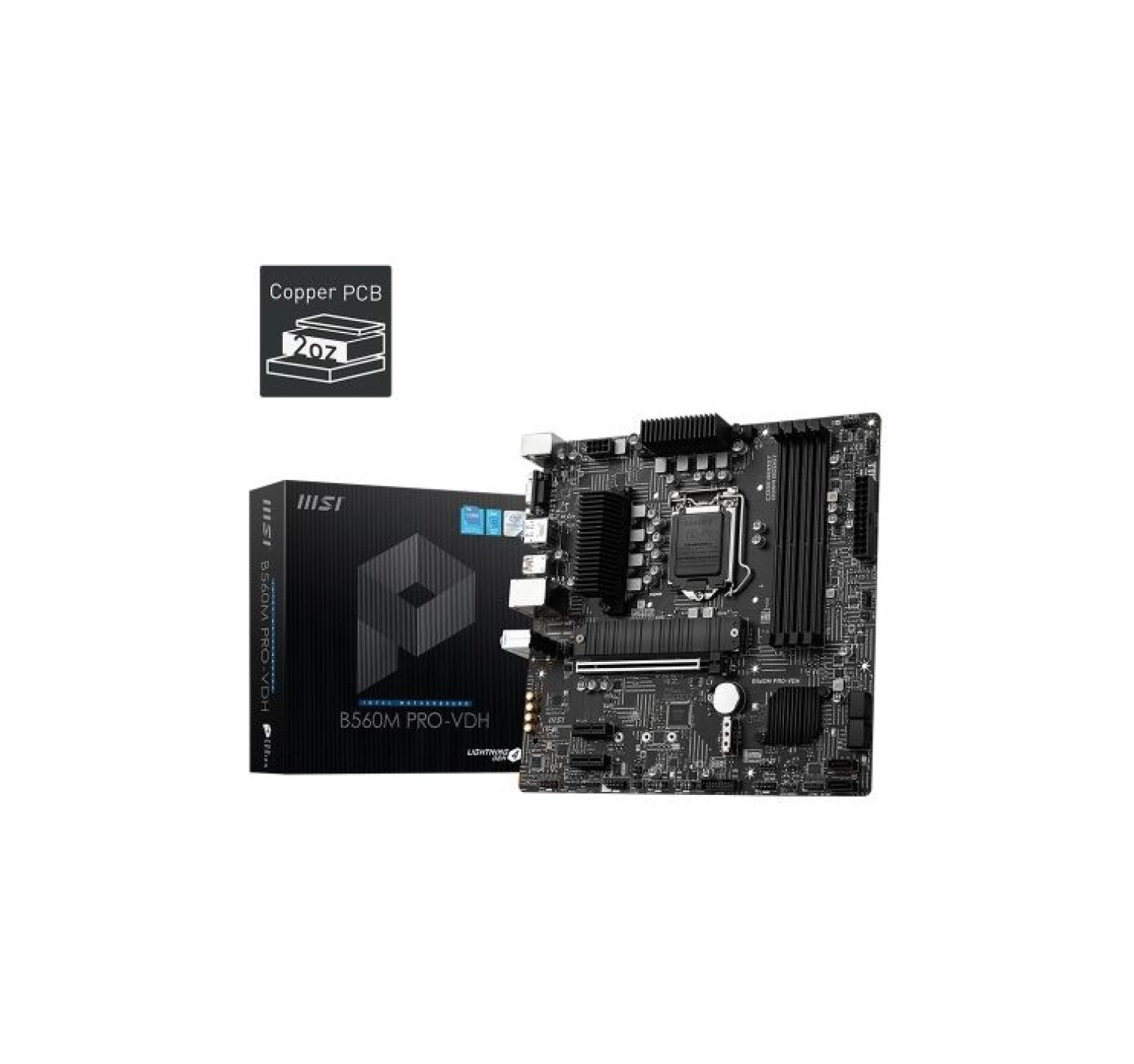 Msi B560M Pro Vdh 5066Mhz(Oc) Ddr4 Soket 1200 M.2 Hdmi Vga Dp Matx Anakart - Görsel 2