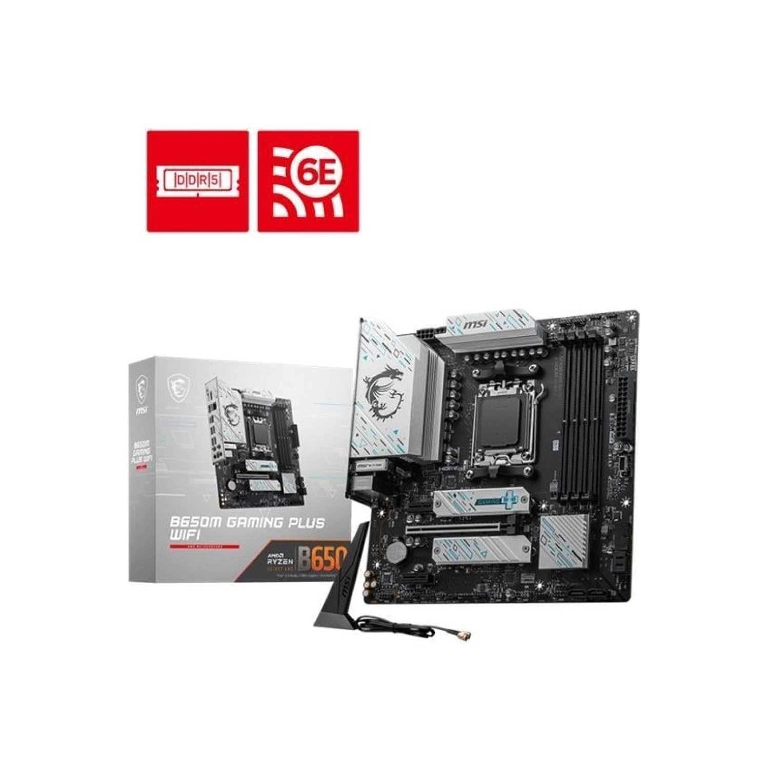 Msı B650M Gaming Plus Wıfı Ddr5 6400Mhz 2Xm.2 Usb 3.2 Am5 Matx (Amd Am5 8000/ 7000 Seris Işlemci Uyumlu ) ürün görseli