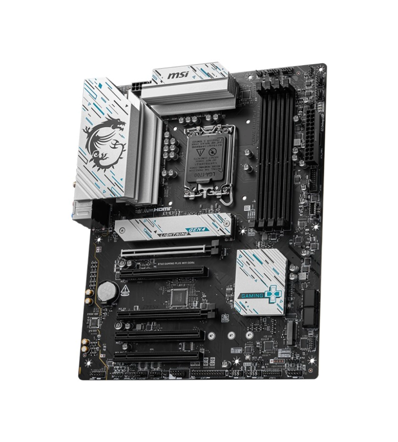 Msi B760 Gamıng Plus Wıfı Lga1700 Ddr4 5333+(Oc)Mhz Atx Anakart - Görsel 4