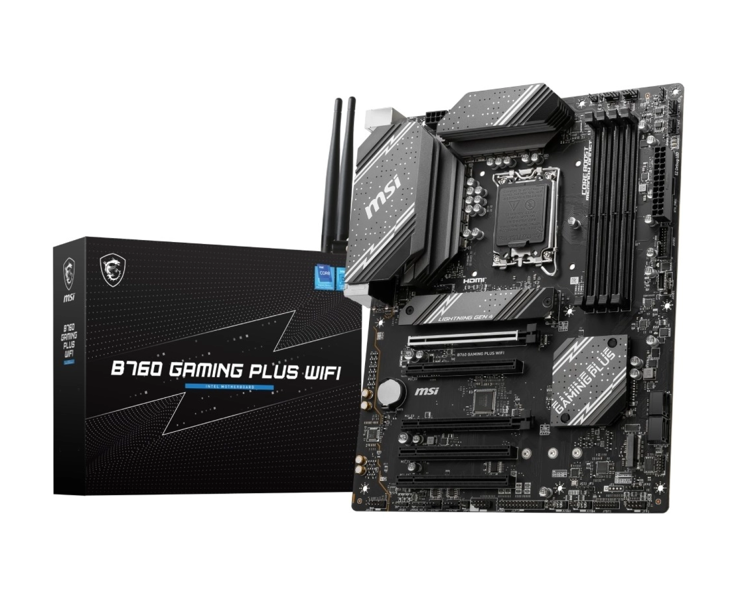 Msi B760 Gaming Plus Wifi Soket 1700 Ddr5 6800(Oc) Pci-E ,M.2 Usb3.2 Hdmi,Dp 1X 2.5G Lan Wi-Fi 6E Atx Anakart - Görsel 10