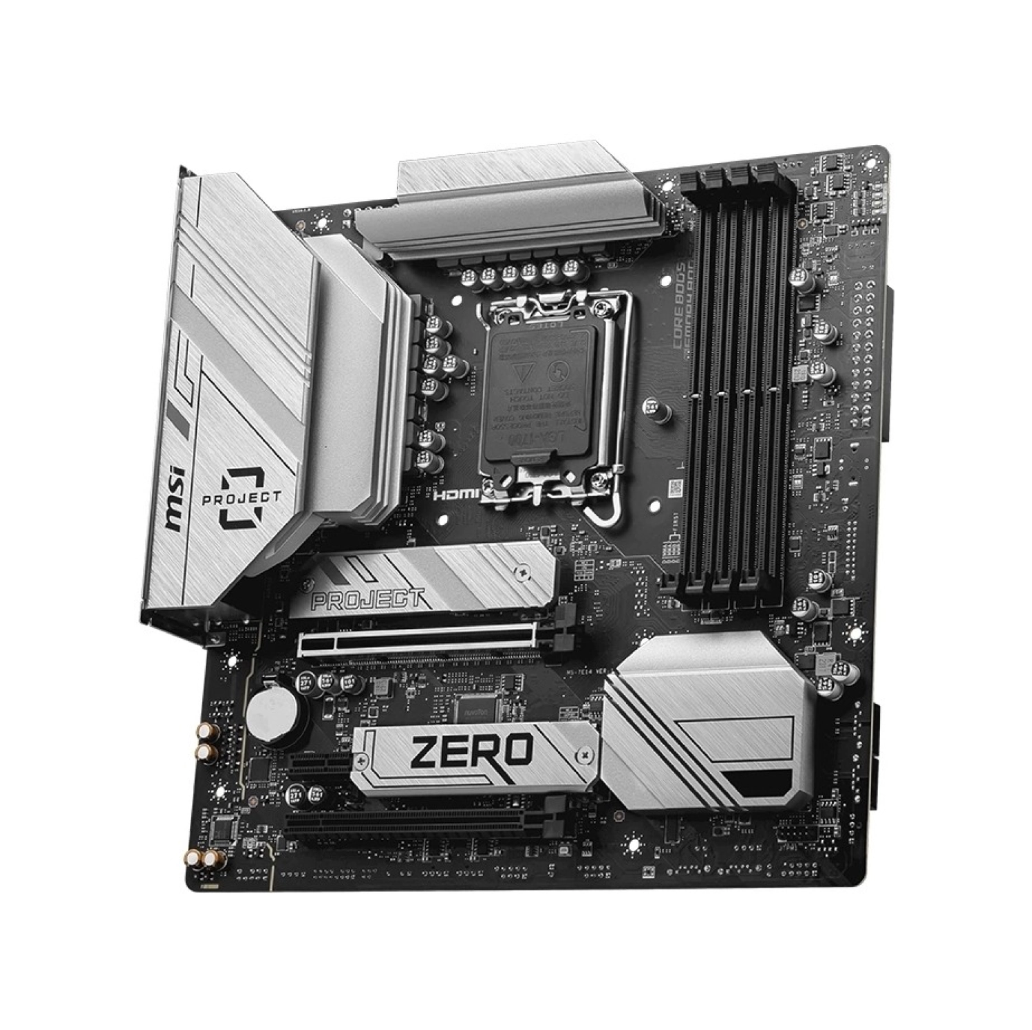 Msi B760M Project Zero Wifi Ddr5 7800Mhz (Oc) Rgb M.2 1700P Matx Anakart - Görsel 2