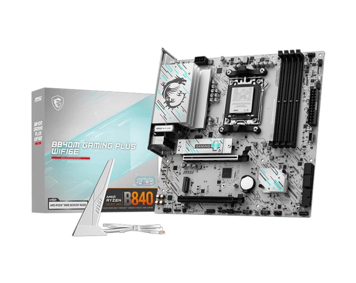Msi B840M Gaming Plus Wifi6E Amd B840 Soket Am5 Ddr5 8000Mhz(Oc) M.2 Anakart ürün görseli