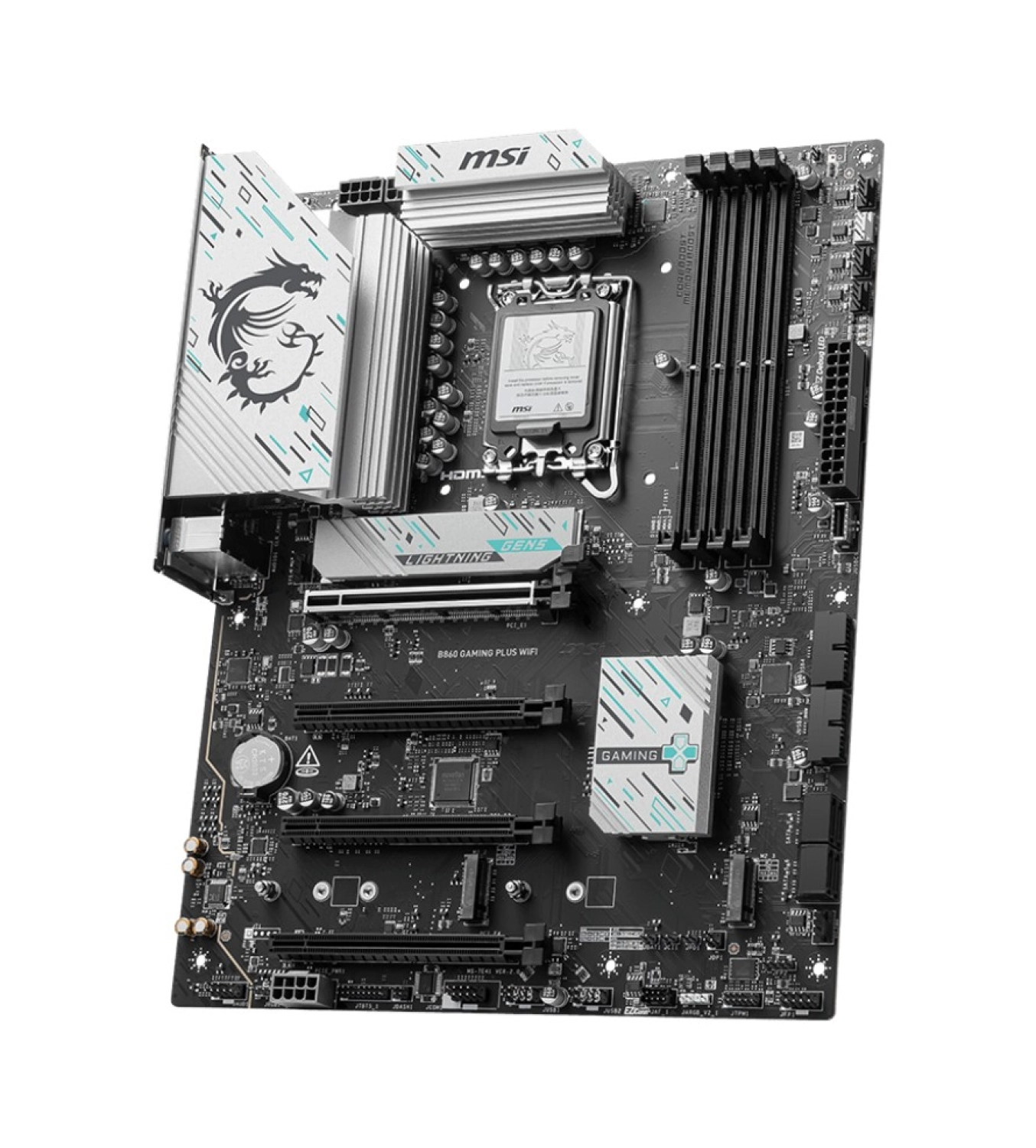 Msi B860 Gaming Plus Wifi 8600Mhz (Oc) Ddr5 Soket Lga1851 M.2 Hdmi Dp Atx Anakart - Görsel 2