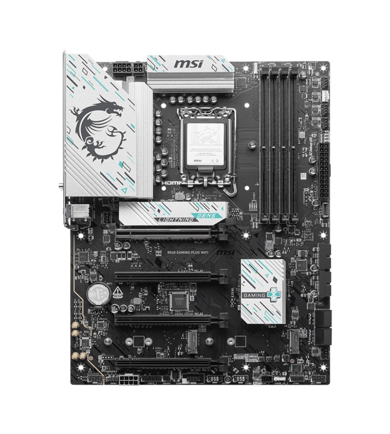 Msi B860 Gaming Plus Wifi 8600Mhz (Oc) Ddr5 Soket Lga1851 M.2 Hdmi Dp Atx Anakart ürün görseli