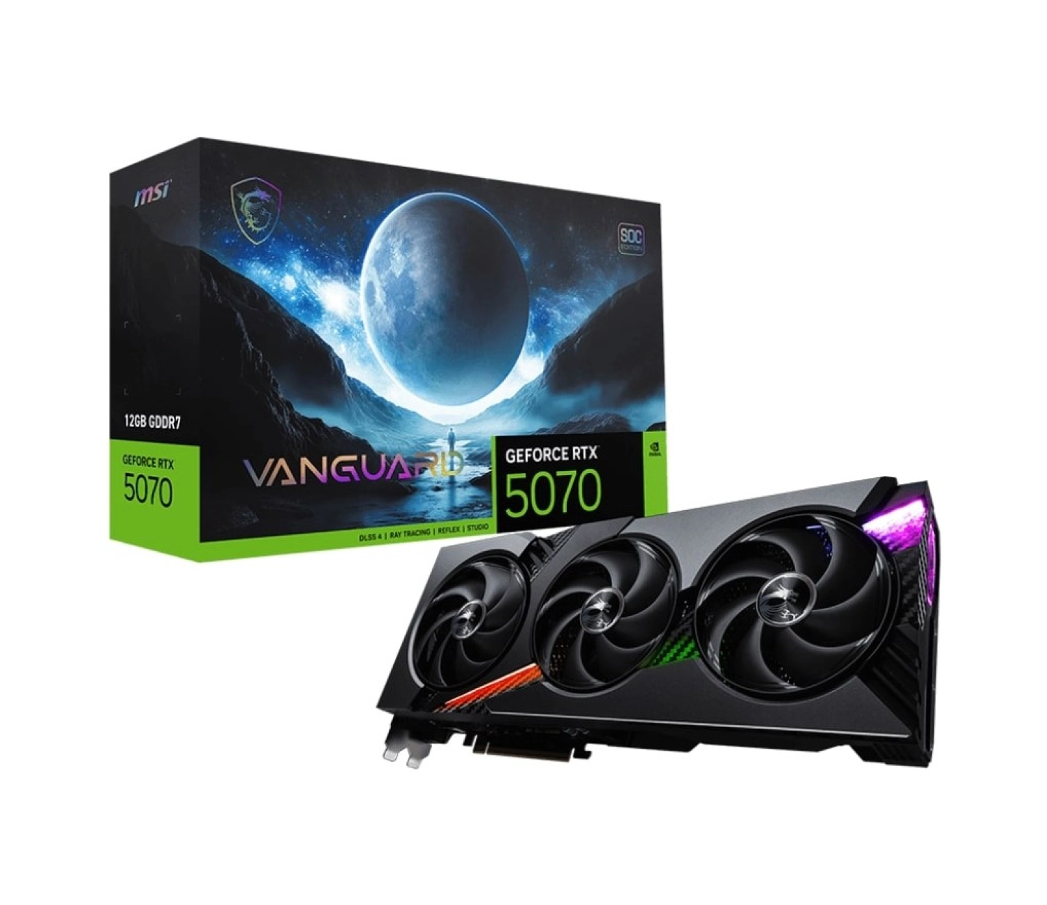 Msi Geforce Rtx 5070 12G Vanguard Soc 12Gb Gddr7 192Bit Dlss 4 Gaming (Oyuncu) Ekran Kartı ürün görseli