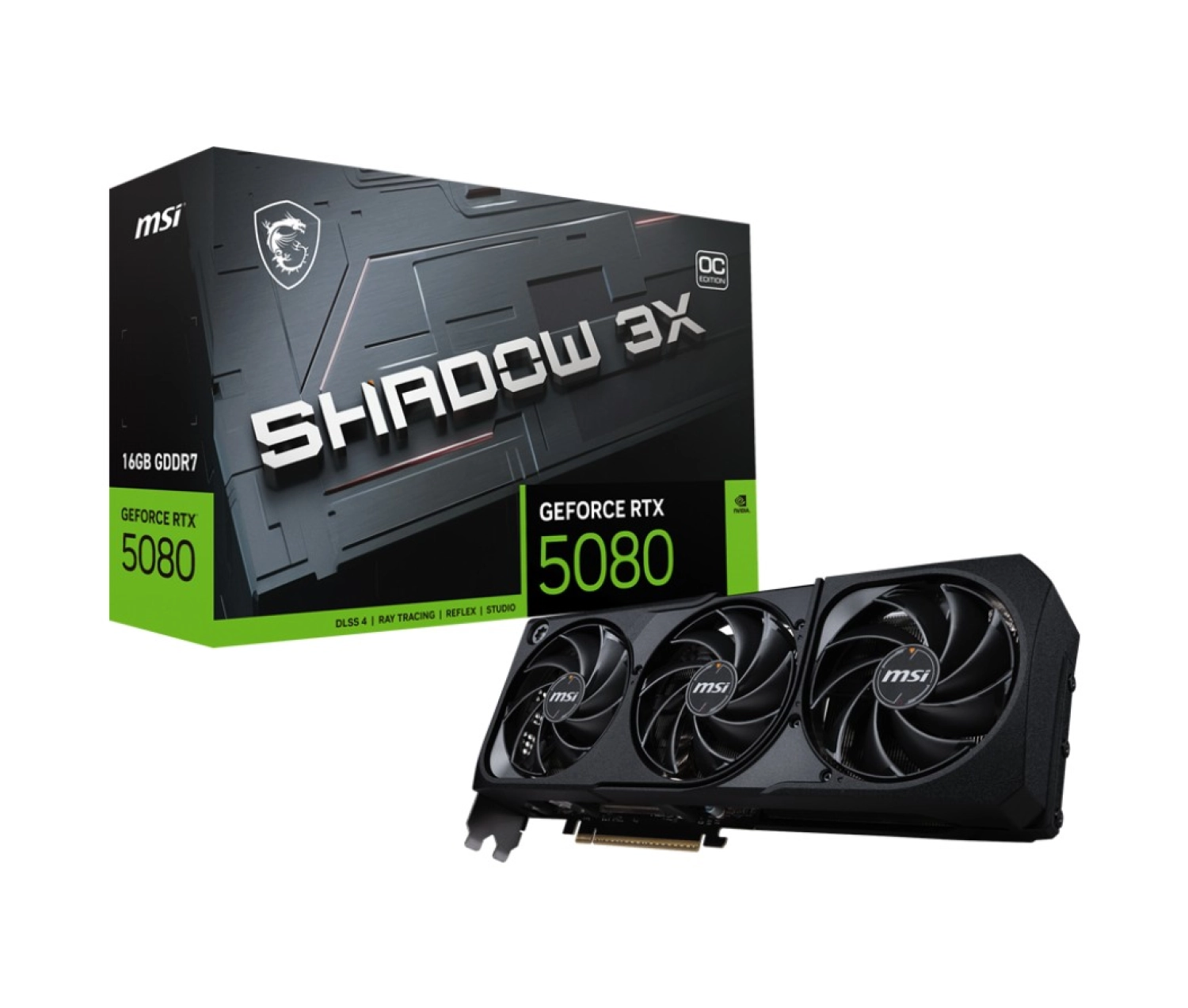 Msi Geforce Rtx 5080 16G Shadow 3X Oc 16G 256 Bit Gddr7 Hdmi Ekran Kartı ürün görseli