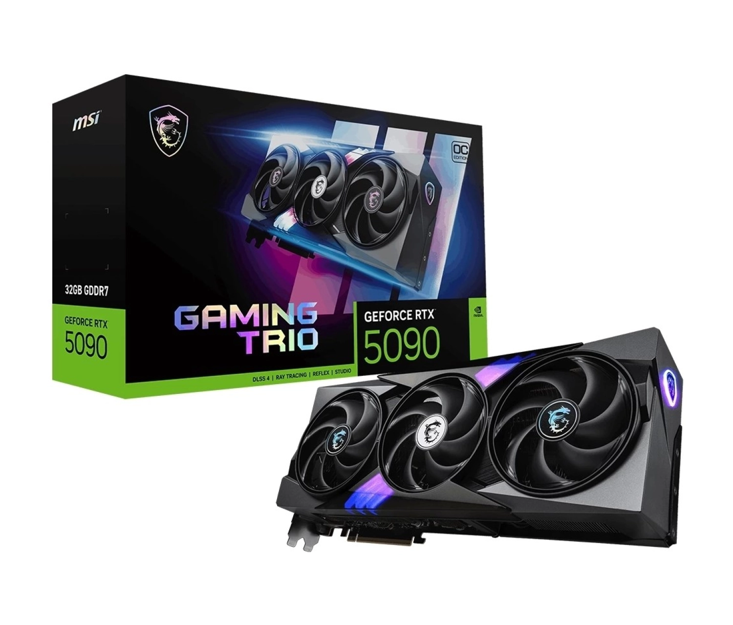Msi Geforce Rtx 5090 32G Gaming Trio Oc 32Gb Gddr7 512 Bit Dlss 4 Ekran Kartı ürün görseli