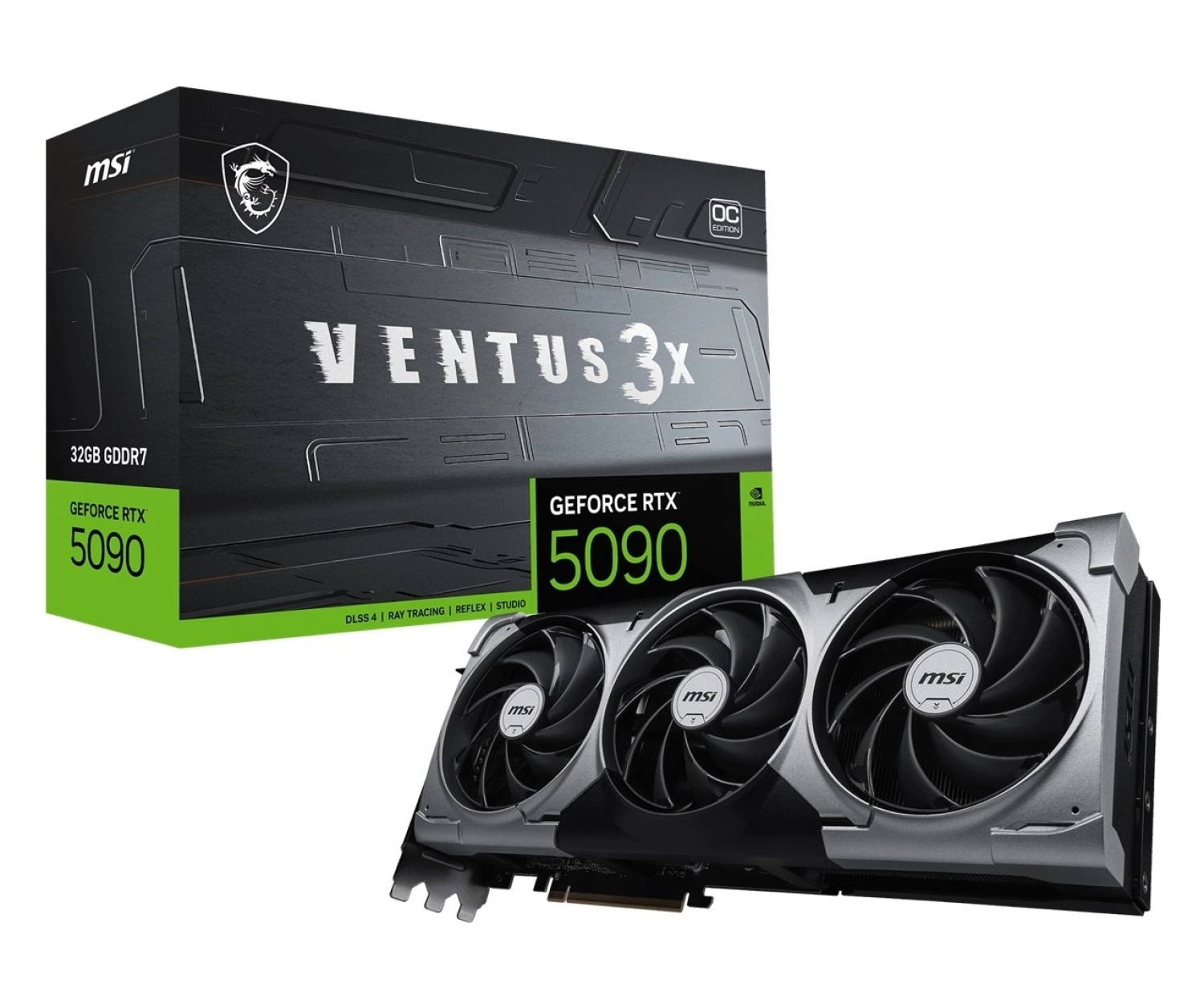 Msi Geforce Rtx 5090 32G Ventus 3X Oc 32Gb Gddr7 512 Bit Dlss 4 Ekran Kartı ürün görseli