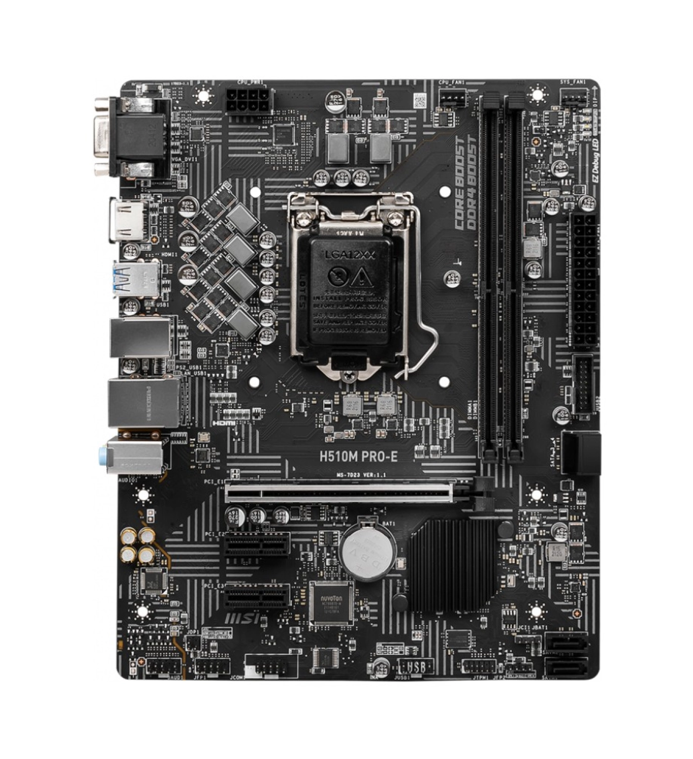 Msi H510M Pro-E Ddr4 1200 Pin Micro Atx Anakart - Görsel 2