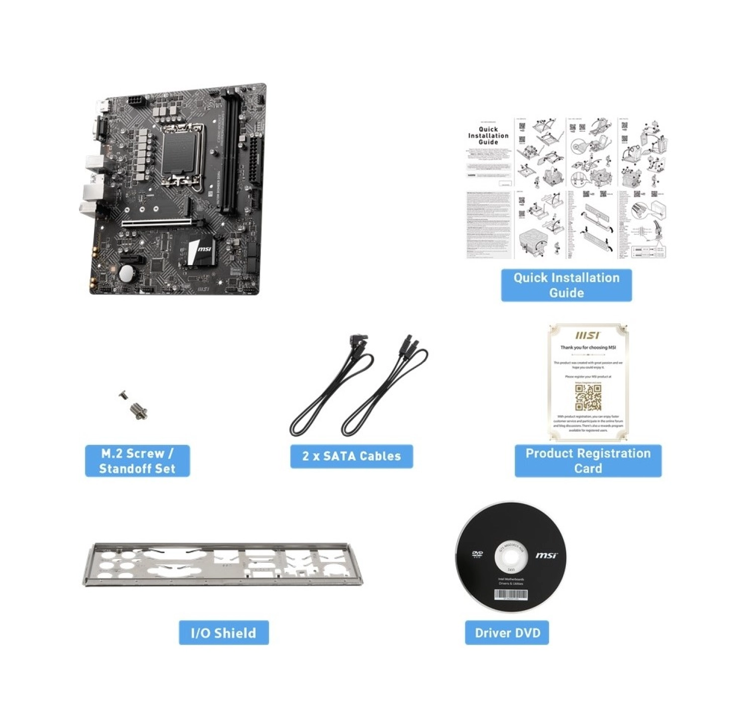 Msi H610M Bomber Ddr4 Soket 1700 Ddr4 3200(Oc) Pcı-E Gen 4 ,Hdmı Vga M.2 Usb3.2 1X 1G Lan Matx - Görsel 2
