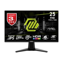 Msi Mag 255Xf 24.5" (Fhd) 16:9 Flat Ips 300Hz 0.5Ms (Gtg) Adaptive-Sync 1920 X 1080 Lcd Monitör
