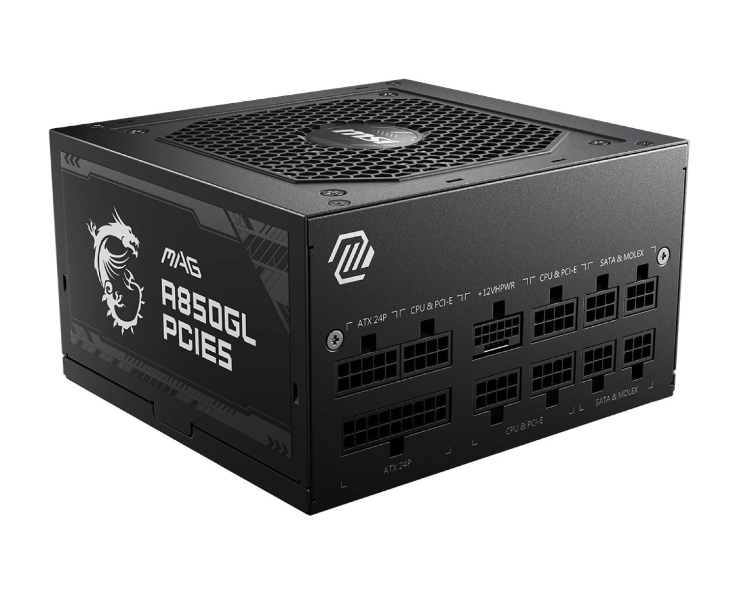 Msi Mag A850Gl Pcie5 850W 80+ Gold Pcie5.0 Tam Modüler Siyah Güç Kaynağı - Görsel 2