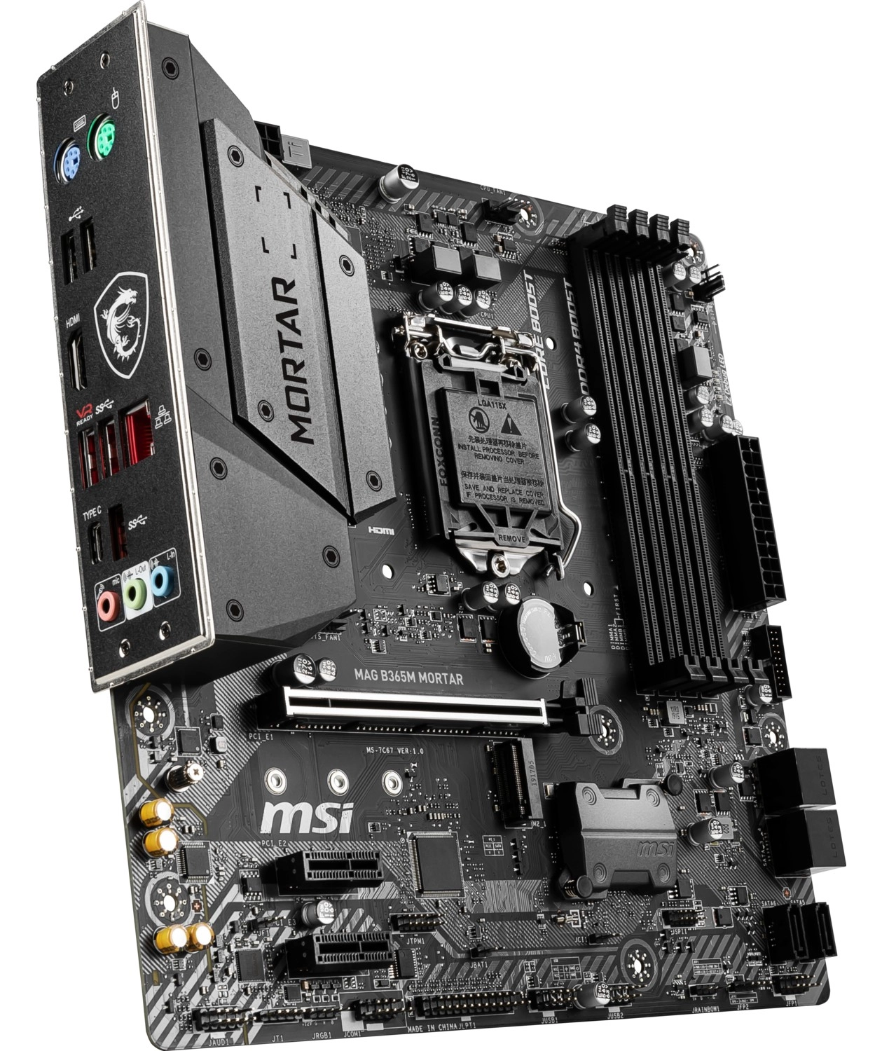 Msi Mag B365M Mortar Soket 1151 Ddr4 2666 Hdmi M.2 Usb3.1 Com+Lpt Matx Win7 Win10 Anakart - Görsel 3