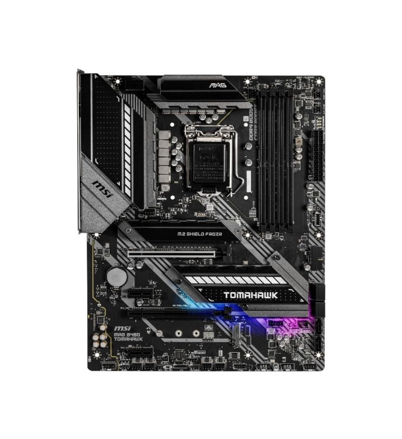 Msi Mag B460 Tomahawk Soket 1200 Ddr4 2933 Hdmi Dp M.2 Usb 3.2 Rgb Atx Anakart ürün görseli