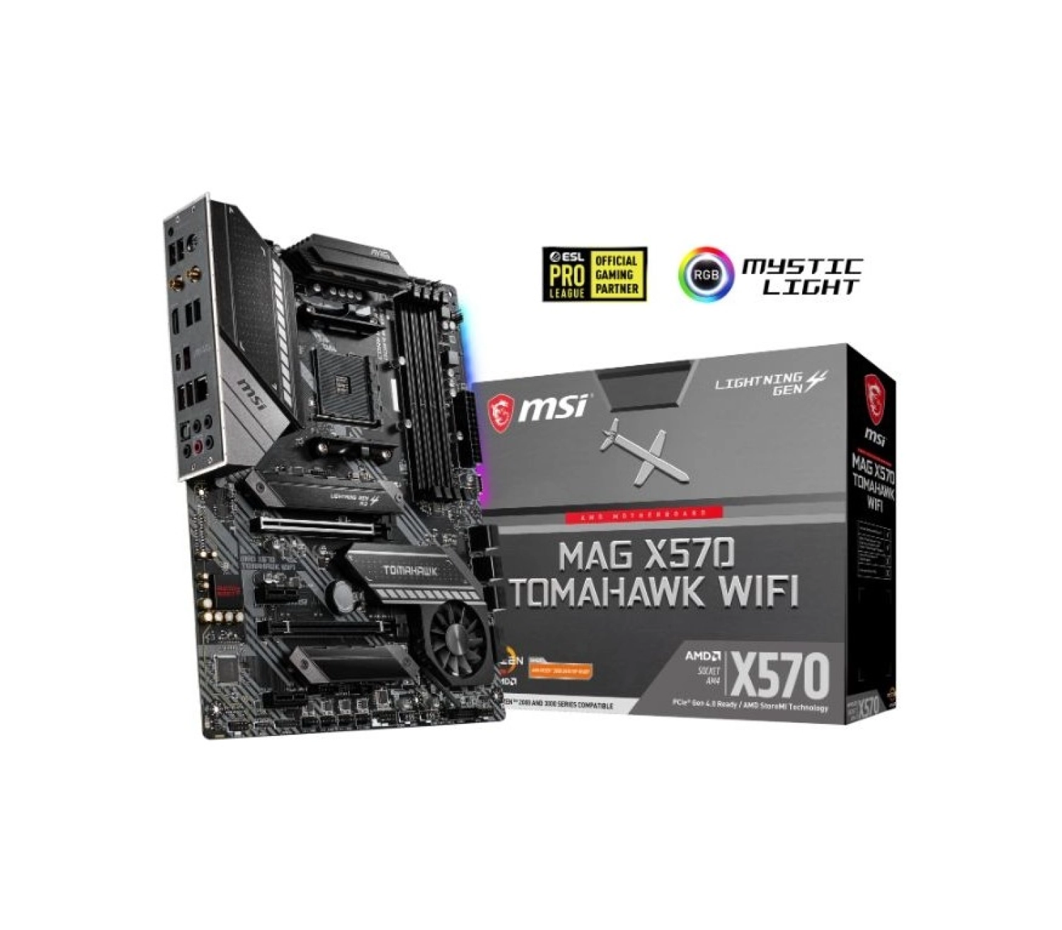 Msi Mag X570 Tomahawk Wifi Am4 Ddr4 4600 Mhz (Oc) 2X M.2 Usb 3.2 Hdmi Rgb Atx Anakart - Görsel 3