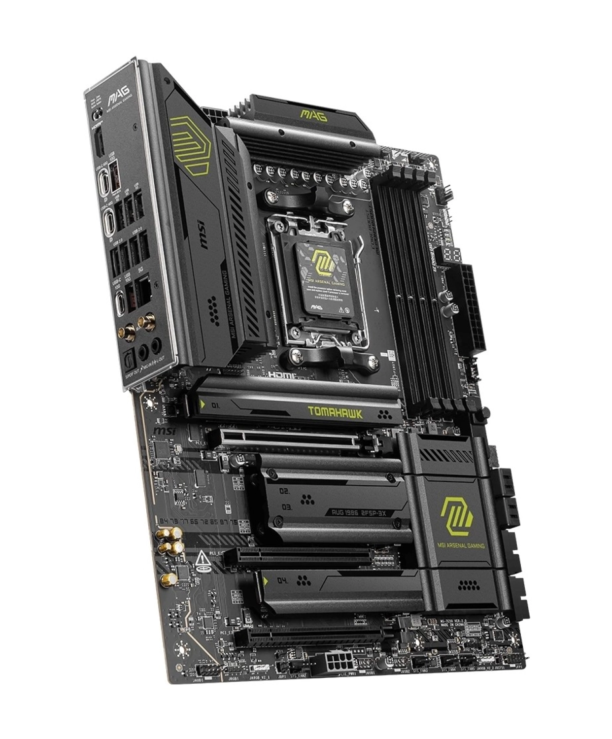 Msi Mag X870E Tomahawk Wifi 8400Mhz (Oc) M.2 Am5 Atx Anakart - Görsel 3