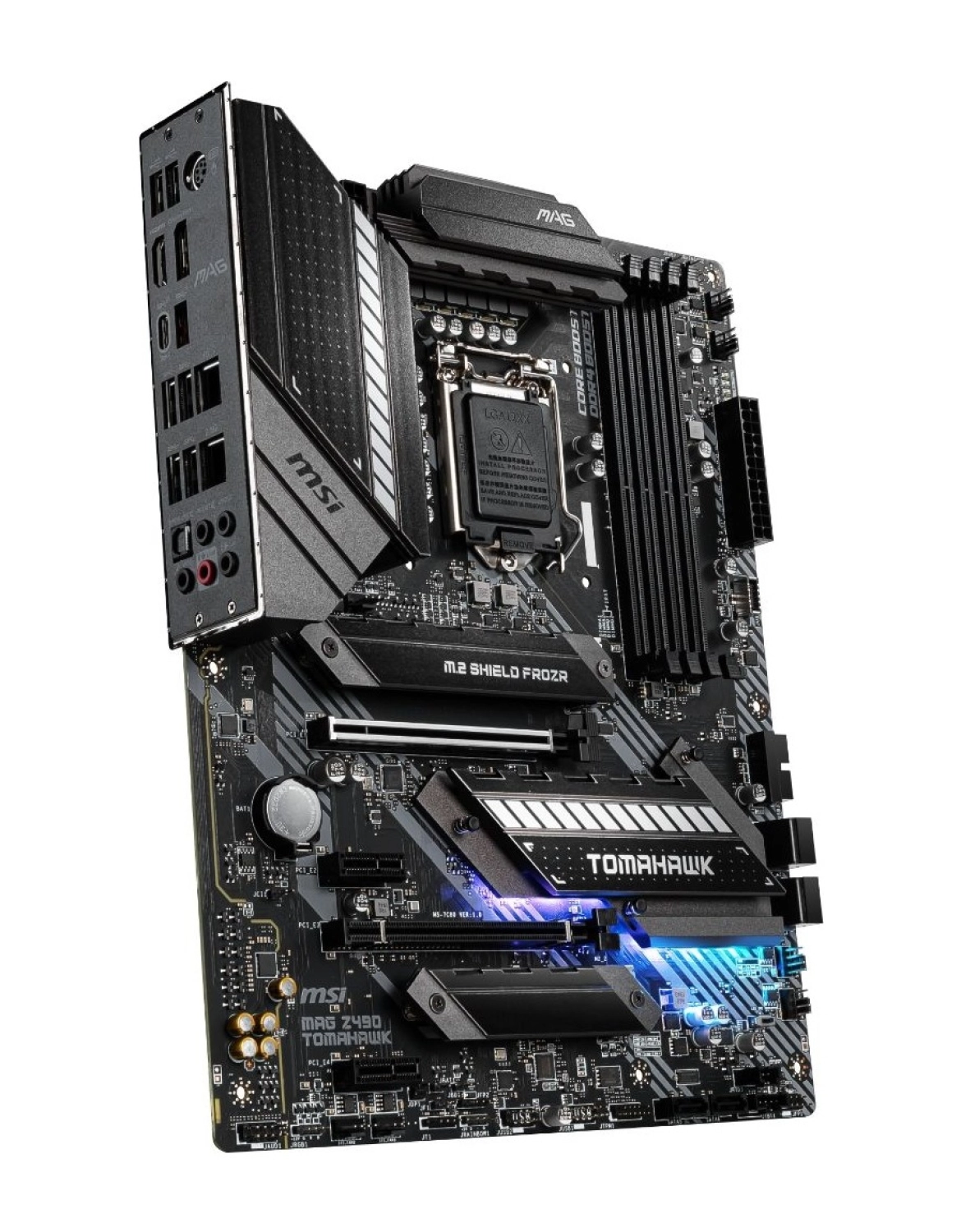 Msi Mag Z490 Tomahawk Soket 1200 Ddr4 4800 (Oc) Pci-E Gen 4 ,M.2 Usb3.2 Rgb 1X 2.5G Lan + 1X 1G Lan Atx Anakart - Görsel 2